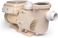 XtremepowerUS 3.0HP SuperFlow Variable Speed High-Flo Pool Pump In-Ground Pool Energy Efficient 230V, 9,720GPH 1-1/2' & 2' Adapter w/Timer, Compactible EC-342001