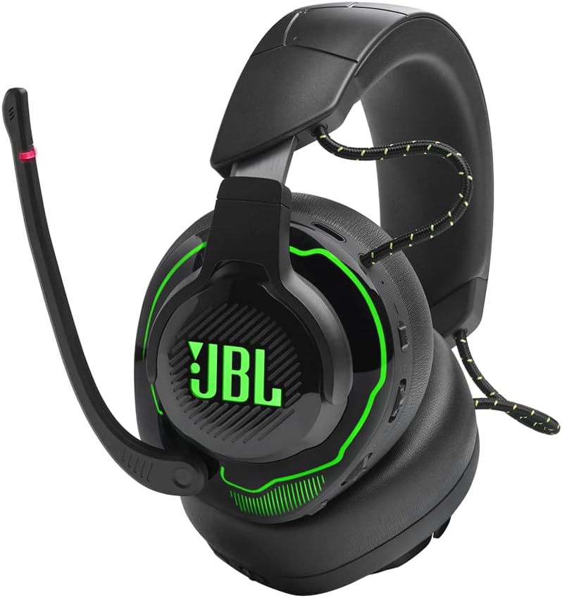 JBL Quantum 910X - Wireless Over-Ear Gaming Headset for Xbox with Head Tracking-Enhanced, Active Noise Cancelling and Bluetooth, QuantumSPATIAL 360, Hi-Res Certified, Low Latency Wireless (Black)