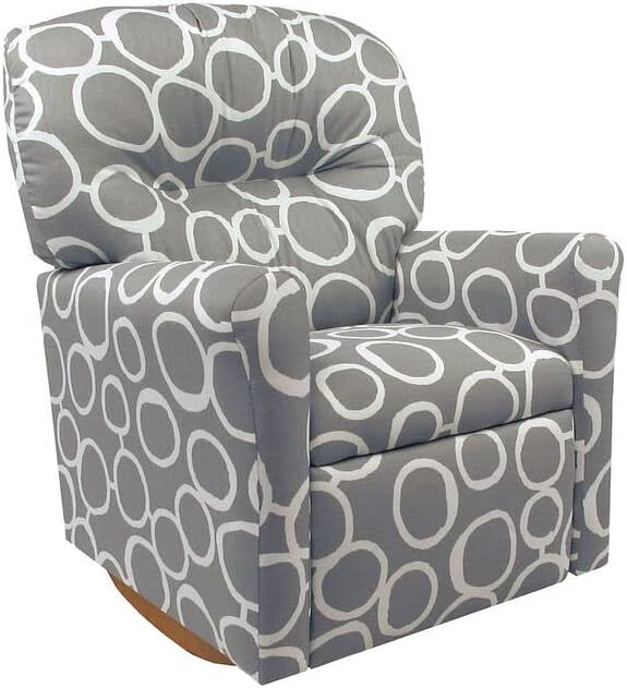 Dozydotes Contemporary Freehand Storm - Grey Rocker Recliner