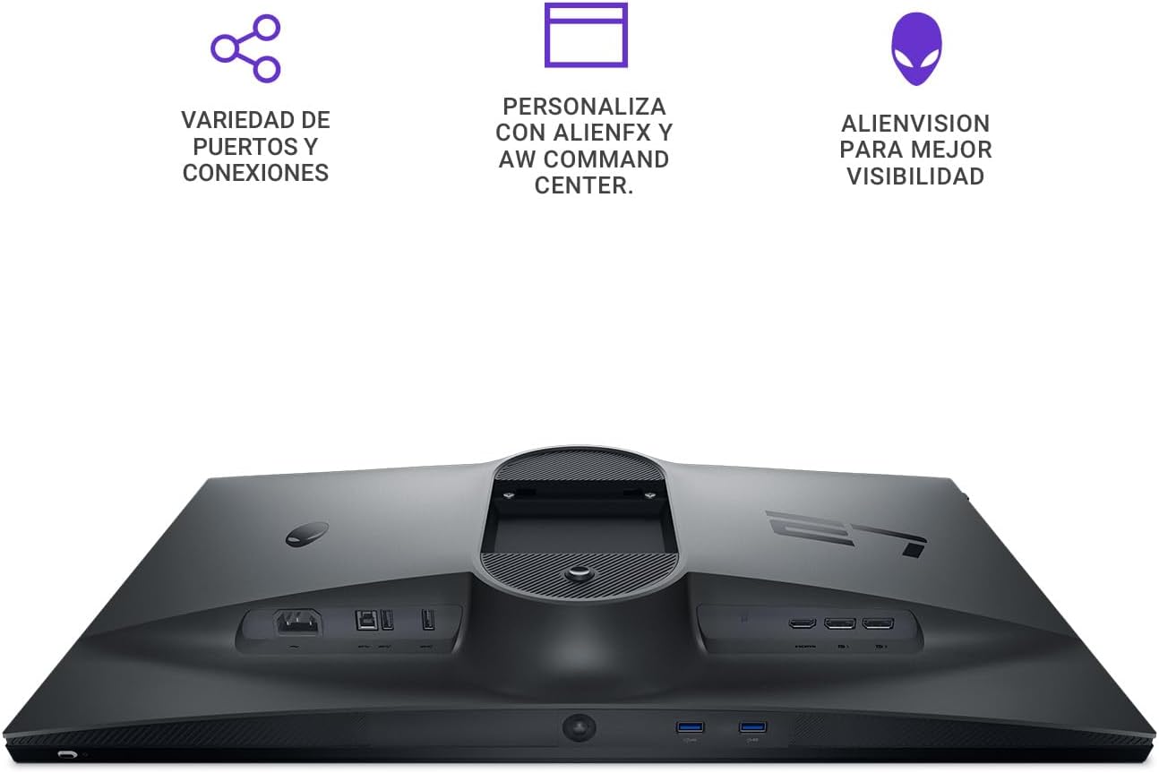 Alienware AW2724HF Gaming Monitor - 27-inch FHD (1920x1080) 0.5Ms 360Hz Dislpay, AMD Free-Sync Premium Technology, HDMI/DisplayPort/USB 3.2 Connectivity, Height/Pivot/Swivel/Tilt Adjustability - Black