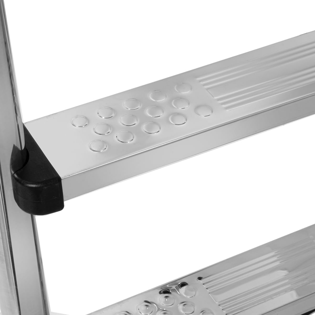 XtremepouwerUS 3-Step Swimming Pool Ladder, Non-Slip Steps Ladder, In-Ground Stainless Steel Step for Indoor/Outdoor Pool, Easy Assembly and Climbing (3 Step)