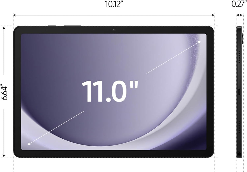 Samsung Galaxy Tab A9+ 10.9'' 128GB Android Tablet, Big Screen, Quad Speakers, Upgraded Chipset, Multi Window Display, Slim, Light, Durable Design, Graphite with Accessories