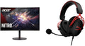 Acer 27' 1500R Curved 240Hz Gaming Monitor Bundle with HyperX Cloud Alpha Gaming Headset
