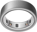 Oura Ring 4 - Brushed Silver - Size 12 - Sleep, Activity, Women's Health, AI Advisor, Up to 8 Days of Battery Life, Size Before You Buy, Android & iOS Compatible