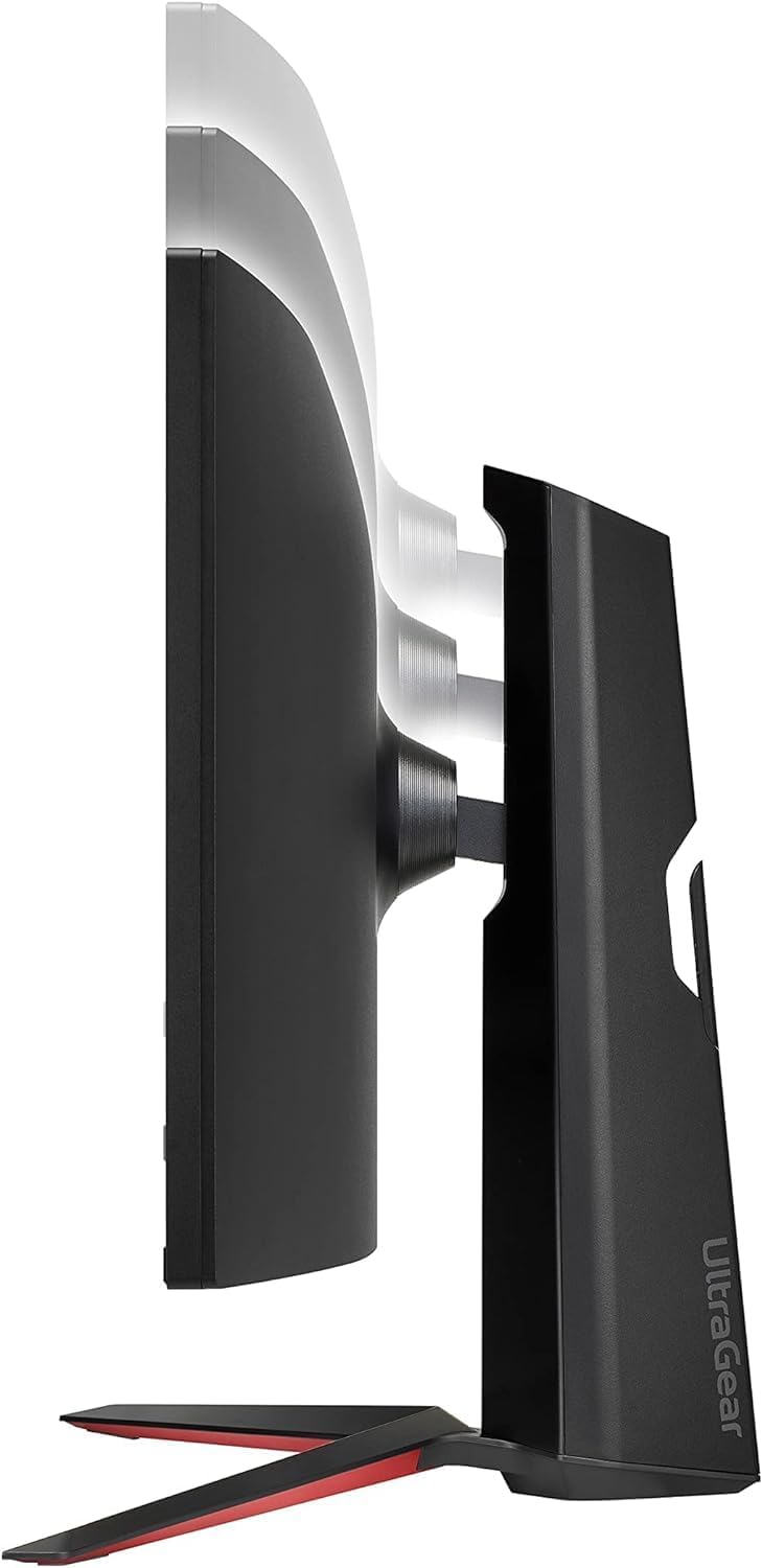 LG 34 inch Ultragear Curved Gaming Monitor, 160Hz, 5ms, QHD 21:9 (3440x1440) VA with HDR 10 Compatibility, AMD FreeSync Premium, Black, with 5ave HDMI Cable