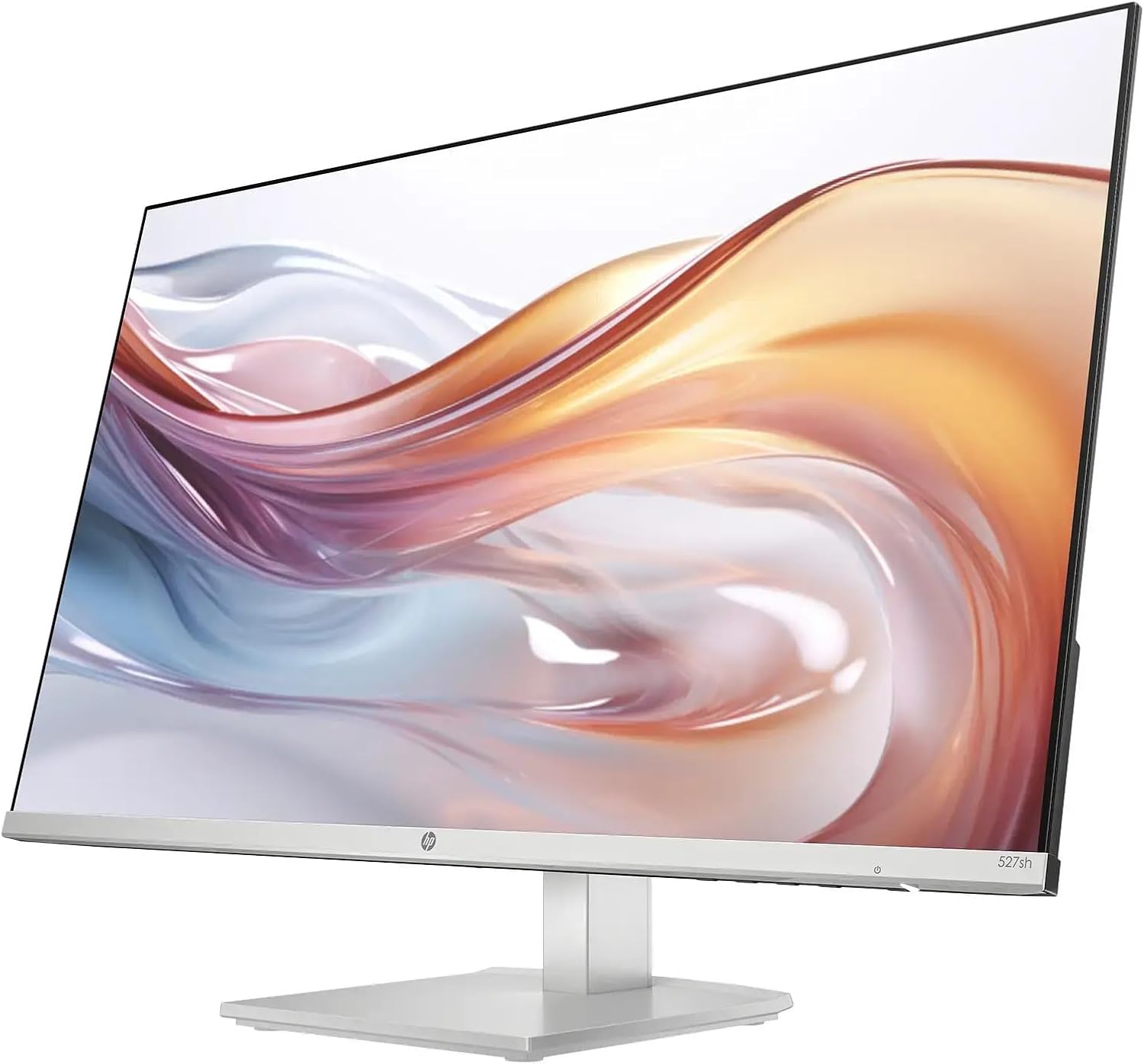 HP 27' Monitor FHD(1920X1080) LED IPS Panel with Adjustable Height, Anti-Glare Display, 100Hz Refresh Rate, 5MS Response Time, 2 x HDMI 1.4, 1 x VGA, Silver, with 5ave HDMI Cable
