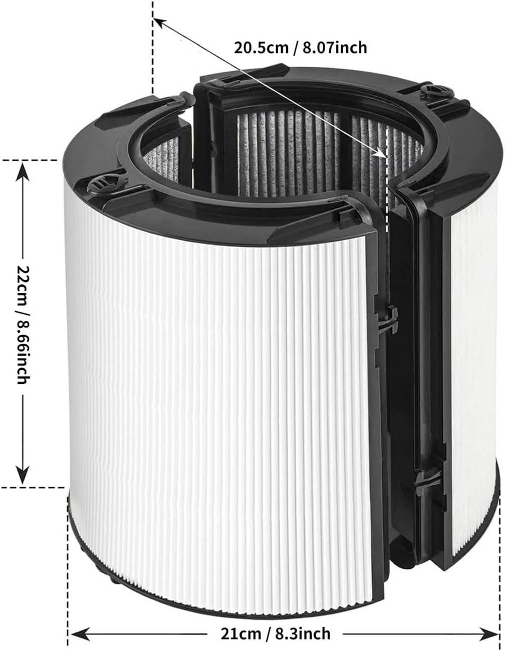Replacement Filter Compatible For Dyson TP06 HP06 PH02 PH01 PH03 PH04 HP09 TP09 HP07 TP07 TP10 HP10, H13True HEPA