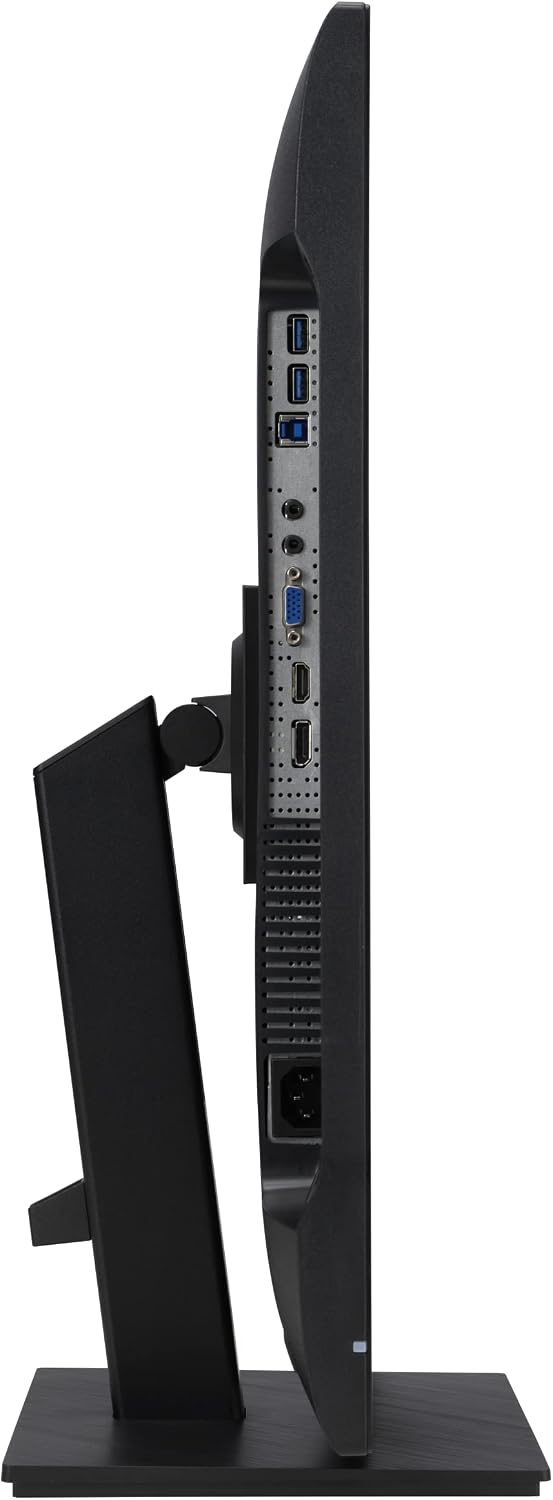 ASUS 24' 1080P Monitor (VA24EQSB) - Full HD, IPS, 75Hz, Built-in Speakers, Eye Care, Low Blue Light, Flicker Free, VESA Mountable, Height Adjustment, Frameless, DisplayPort, HDMI, VGA, USB Hub,Black