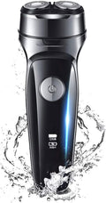 Electric Shaver for Men, Rechargeable Rotary Shaver with Pop-up Trimmer, Waterproof Wet and Dry, Electric Razors for Men