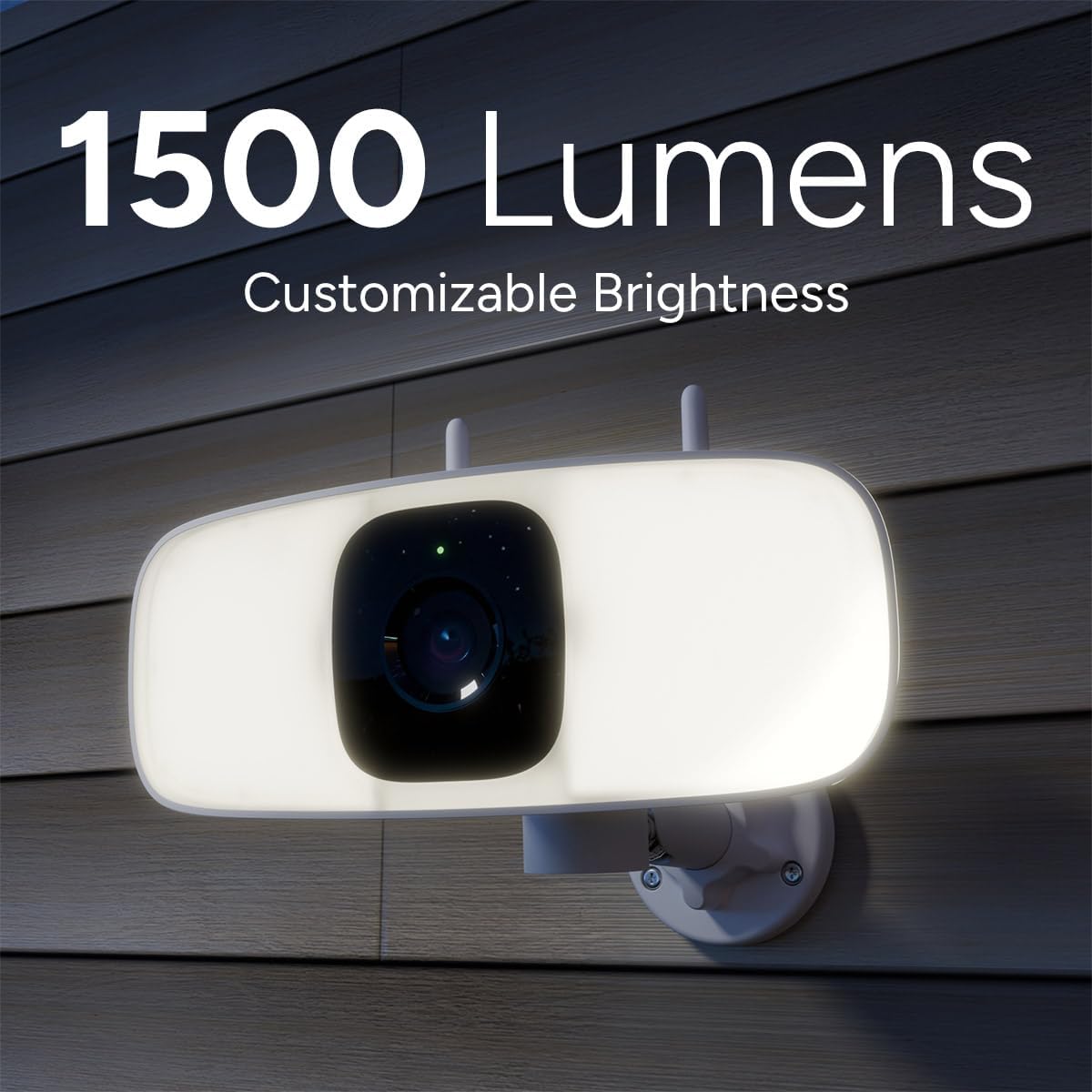 Lorex Connect 2K Floodlight Wi-Fi Security Camera | New Connect App | 160° Pan Coverage | Person Detection | Live Auto-Tracking | Color Night Vision | 2-Way Talk | Cloud & Local Storage Option