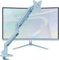 Pixio PXC279WAVE Blue 27 inch 300Hz Refresh Rate FHD 1080p Resolution 1650R Curve Fast VA Panel 1ms GTG Response Time HDR Curved Gaming Monitor and PS1S Wave Blue Single Monitor Arm