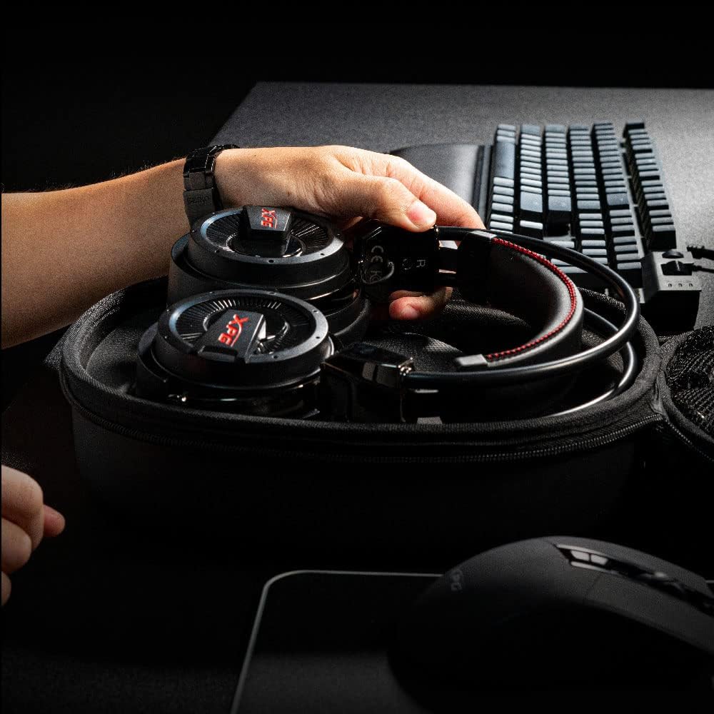 XPG Precog Gaming Headset with Mic Hi-Fidelity Dual Drivers 7.1 Virtual Surround Sound (XPG Precog), One Size