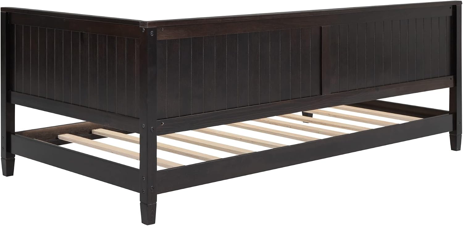 Merax Twin Size Daybed Wood Sofa Bed, Espresso