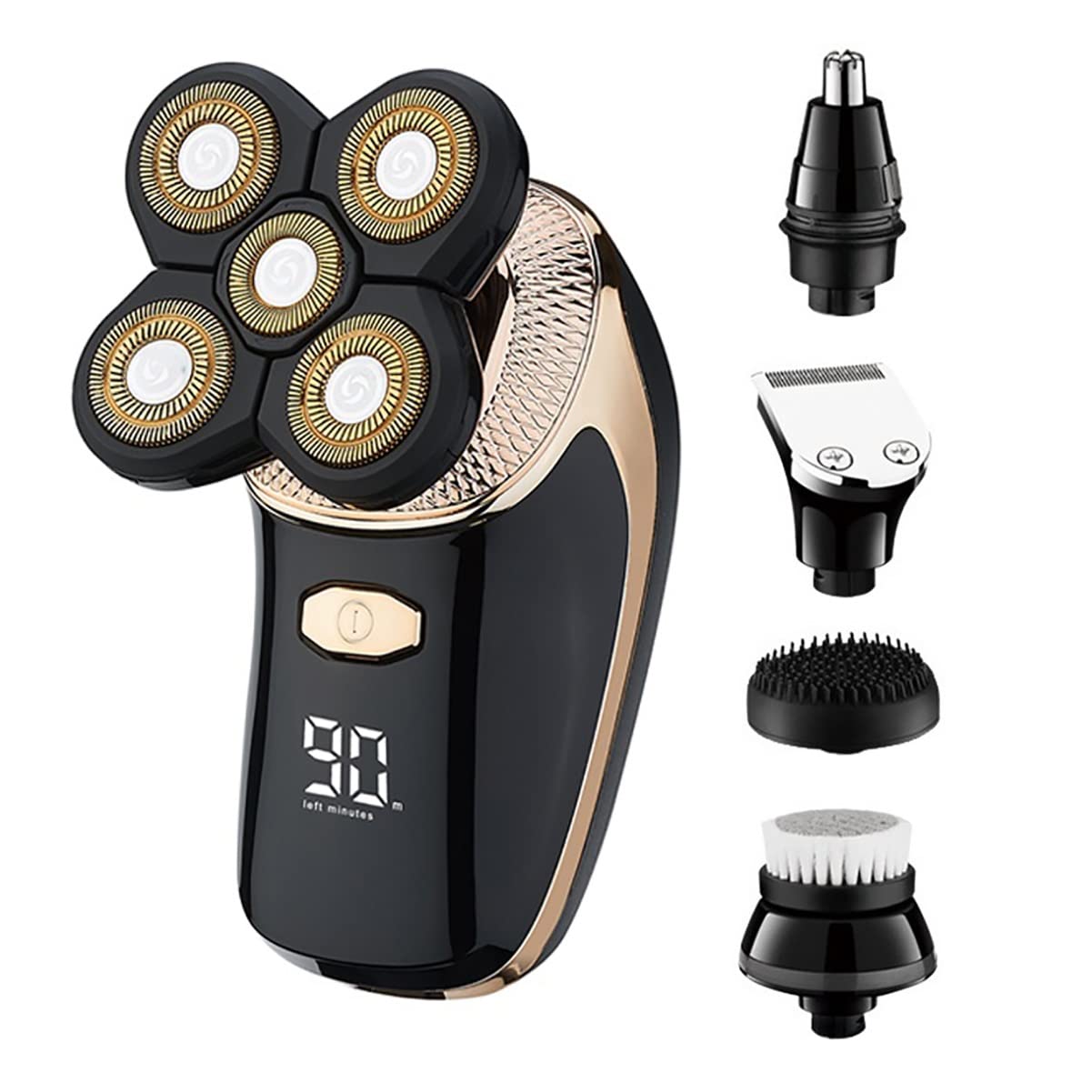 Electric Razor for Men, 5in1 Facial Body Electric Shaver Grooming Kits Electric Wet And Dry Razor Men Beard Rotary Shaving Machine Bald Rechargeable Set