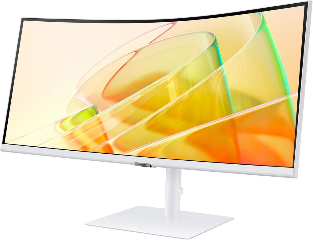 Samsung View Finity S6 S65TC 34' Ultra-WQHD VA Monitor with HDR10, AMD FreeSync, Anti Glare, Flicker Free, VESA Mount (100mm), Displayport, White (LS34C654TANXGO) (Renewed)