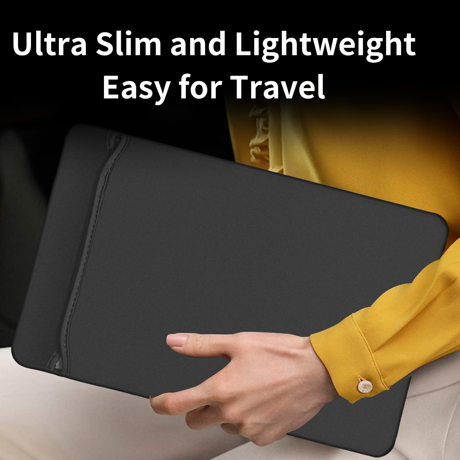 Portable Monitor Gaming 2.5K 120Hz, 16' 2560x1600 QHD 16:10 400 Nits HDR FreeSync Portable Monitor w/Speaker Sleeve Case, External Screen for PC Laptop Game Console
