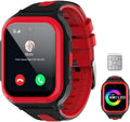 Wonlex 4G Smartwatch for Kids with SIM Card, 1.78 Inch Touch Screen Phone Watch with Video Calling, Voice Chat, SOS, Camera, Music, Pedometer, Birthday Gift for Girls and Boys 8-12 Years Old