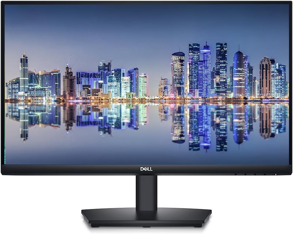 Dell E2724H 27-inch 1080P Full HD Wide Angle LED LCD Monitor, 2-Pack VGA, DisplayPort, HDMI, Integrated Speaker and Desk Mount Dual Monitor Stand (Renewed)