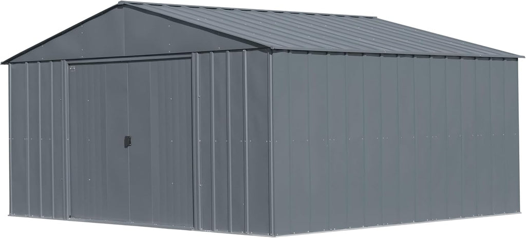 Arrow Classic Metal Shed, 12 x 12, Charcoal