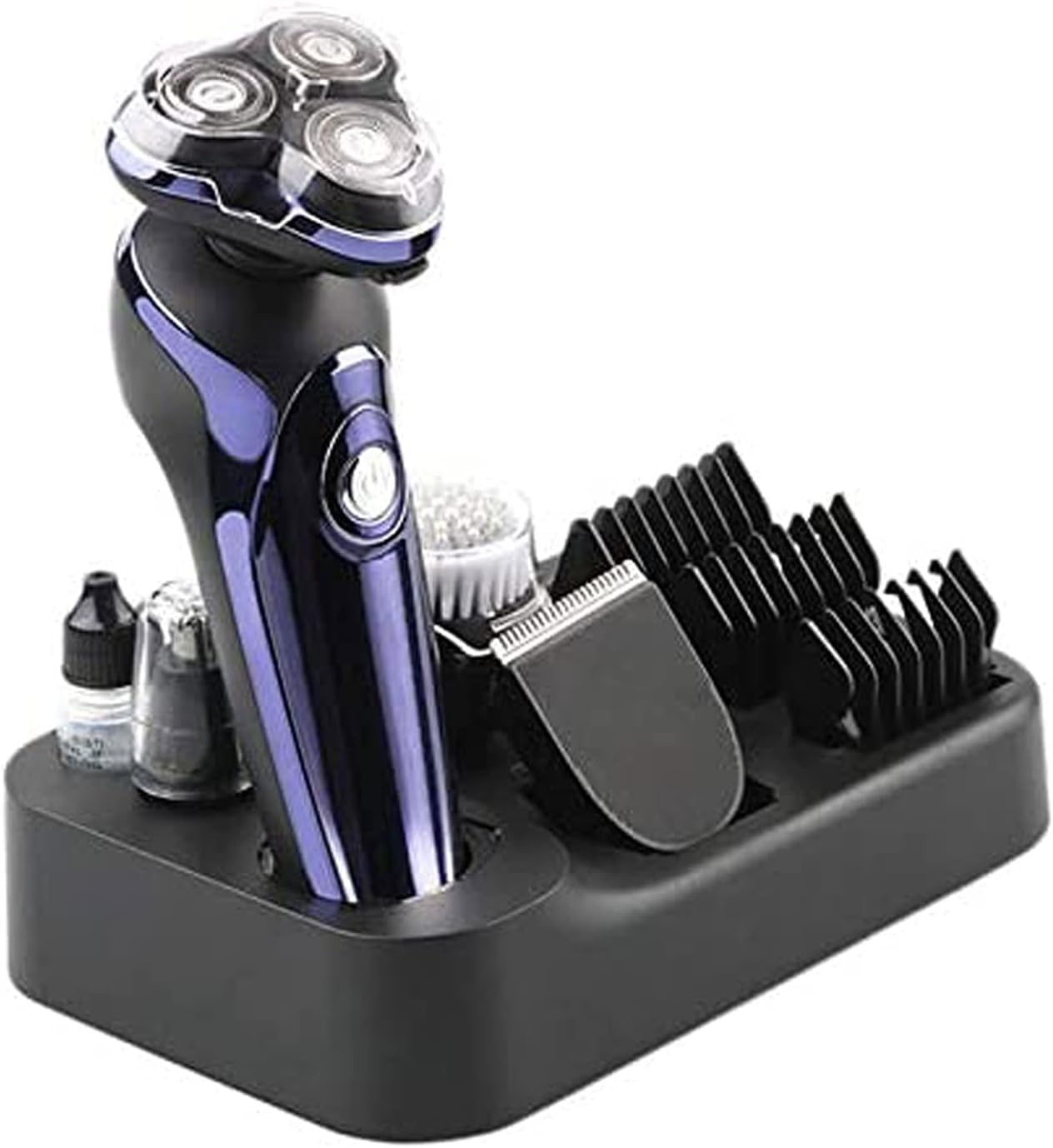 Electric Shaver for Men 4D Rechargeable Rotary Razors Beard Trimmer Face Shavers Waterproof Wet & Dry Cordless with Pop-up Trimmer
