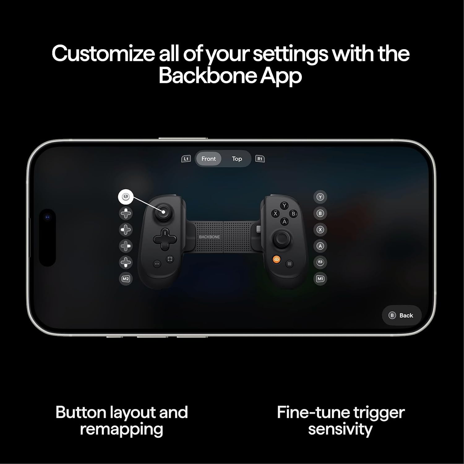 BACKBONE Pro Mobile Gaming Controller for iPhone 15/16/17 & Android, USB-C/Bluetooth Controller, Stream Xbox, Play Call of Duty, PlayStation via iOS Remote Play - 3 Months Apple Arcade Included