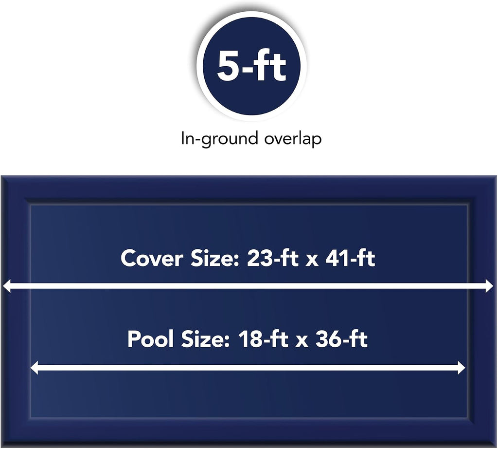 Blue Wave Gold 15-Year 18-ft x 36-ft Rectangular In Ground Pool Winter Cover