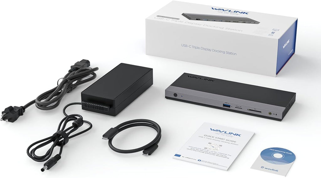Laptop Docking Station, Docking Station 3 Monitors with 2* DP+HDMI, 4K@144Hz,130W PD Charger, 4* USB 3.0, Audio, Gigabit Ethernet, TF/SD for Lenovo,HP,Dell, Windows System Computer