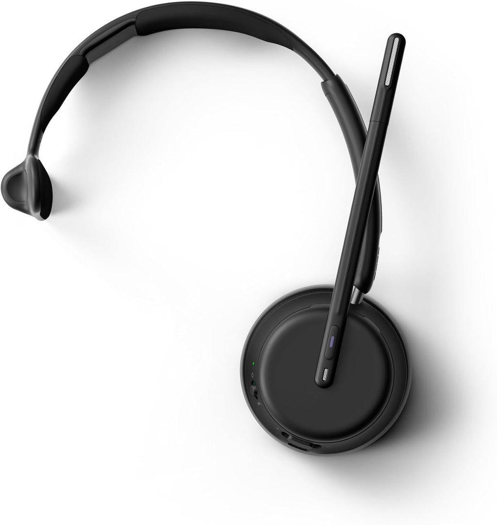 EPOS Impact 1030T Single-Sided Bluetooth Office Headset with Noise-Canceling Mic, EPOS AI Voice Pickup, Super Wideband Audio, BrainAdapt Tech, Optimized for Open Offices, Microsoft Teams Certified