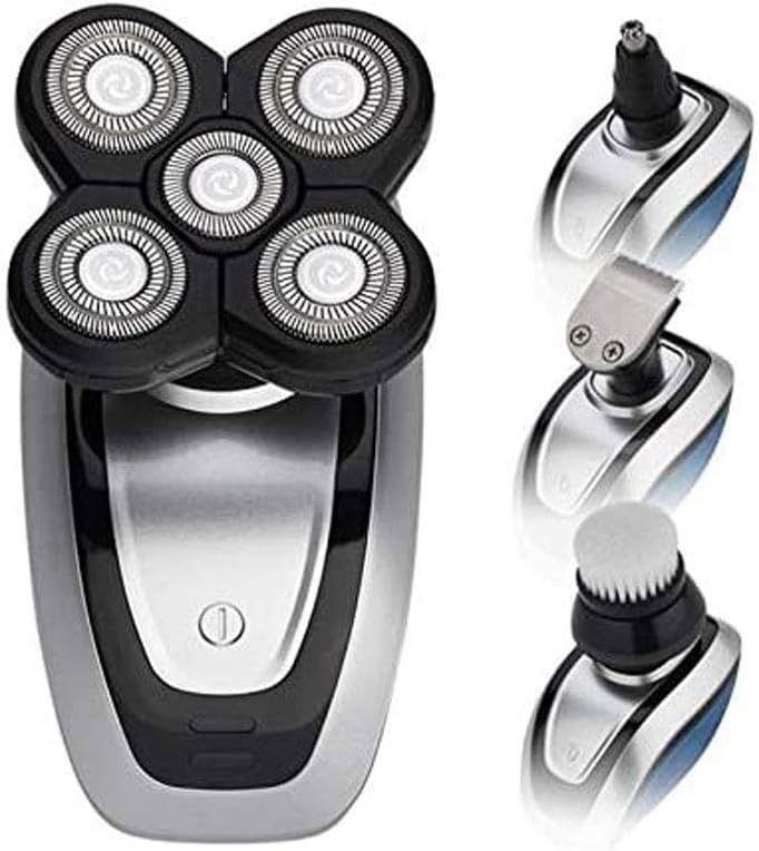 Electric Razor for Men 4 in 1 Bald Head Shaver Hair Clippers Wet and Dry Electric Shaver for Men Head and Face Grooming Kit Rechargeable