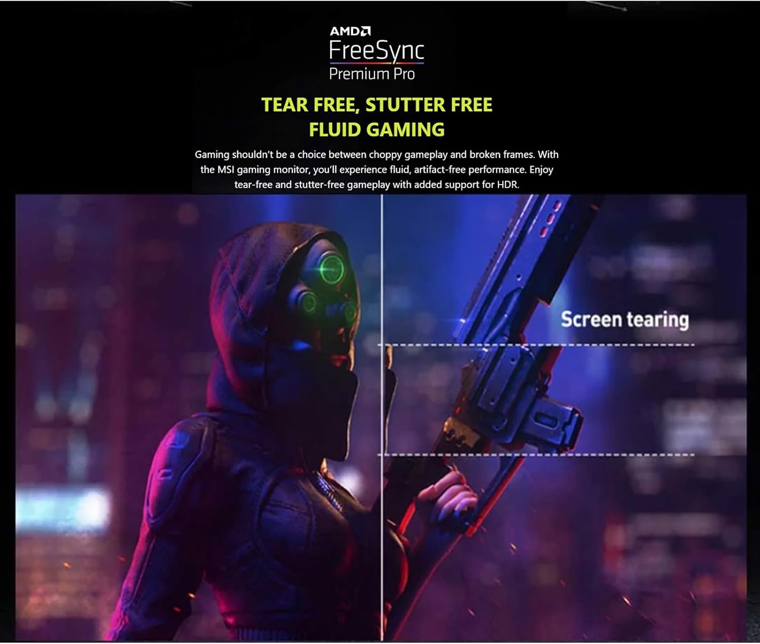 msi 27' QD-OLED Gaming Monitor | QHD(2560x1440), 240Hz, 0.03ms | AMD FreeSync Premium Pro | True Black HDR 400, 99% DCI-P3 | USB-C, Adjustable Ergonomic Stand