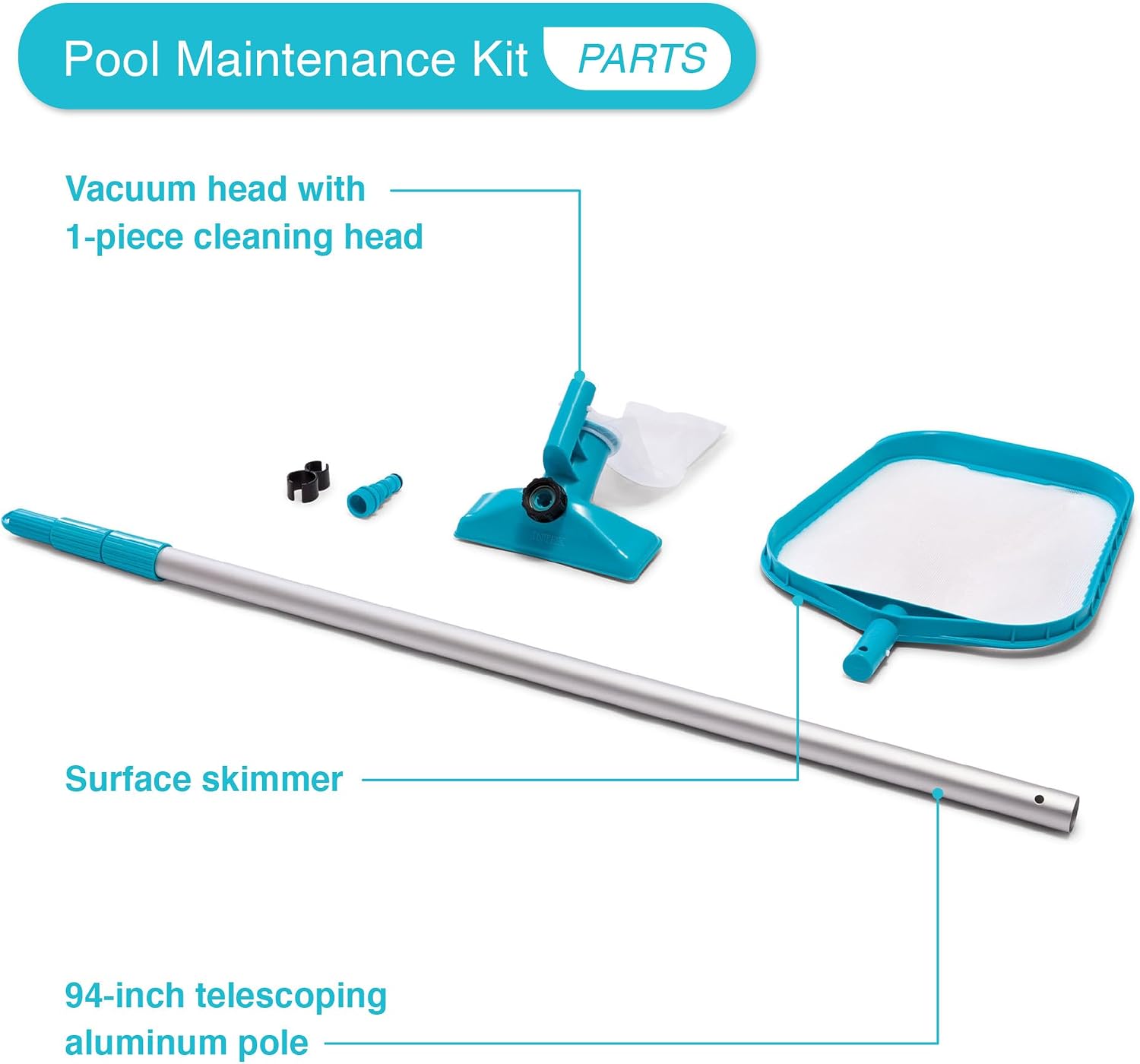 INTEX 26329EH Ultra XTR 18ft x 52in Above Ground Swimming Pool Set with Sand Filter Pump and Cleaning Maintenance Kit