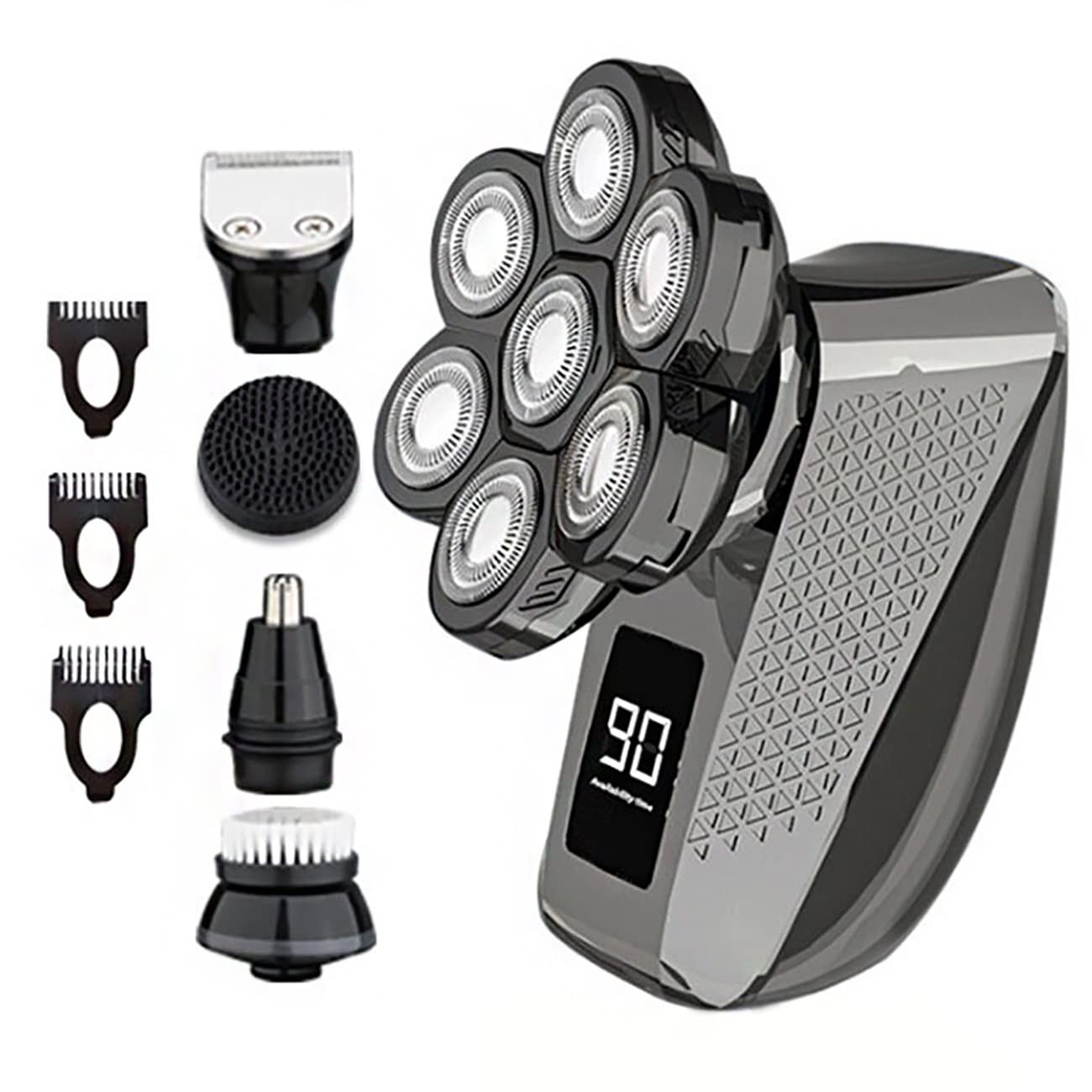 Electric Razor for Men, 5 In 1 Grooming Kit Rechargeable Electric Shaver For Men Body Beard Hair Trimmer Facial Electric Razor Bald Head Shaving Machine