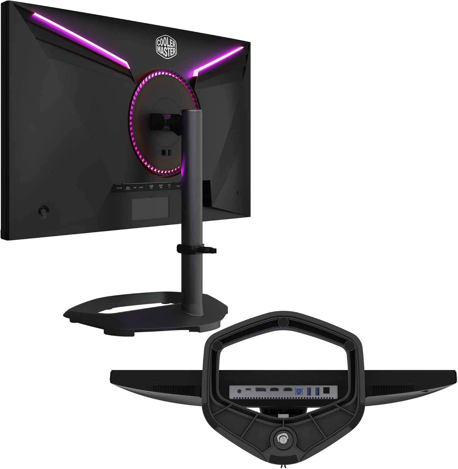 Cooler Master Tempest GP27Q 27' 2K IPS 165Hz QD Tech QHD 2560 x 1440 PC Monitor,HDR1000, 1ms (MPRT)/ 2ms (GTG), FreeSync/G-Sync, MiniLED, DP1.4 * 1 + HDMI2.0 * 2 + TypeC*1 (CMI-GP27-FQS-US)