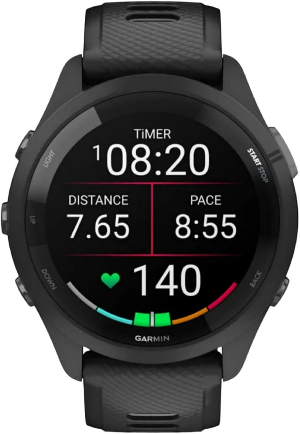 Garmin Forerunner 265 Advanced Multisport Touchscreen Smartwatch, Black, Heart Rate Monitor, Daily Suggested Workouts, Up to 13 Day Battery Life - Signature Series Charging Bundle