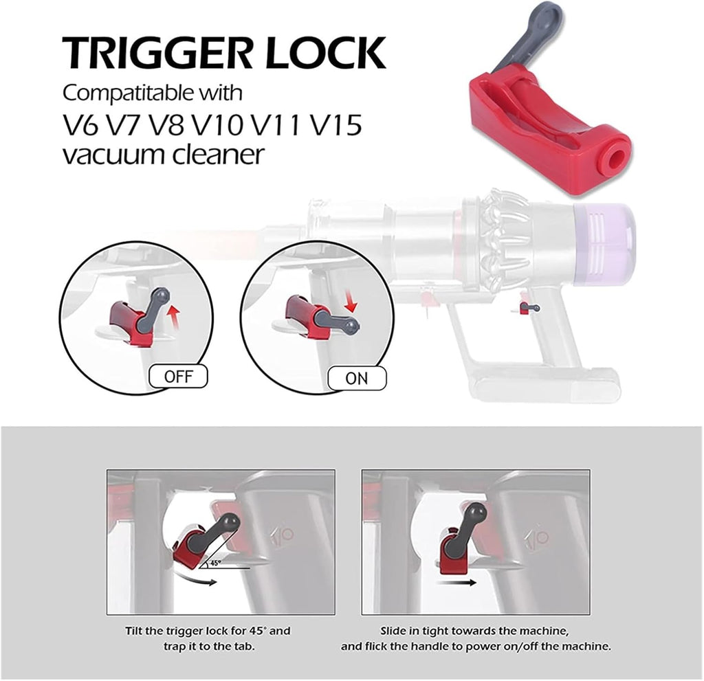Trigger Switch Assembly/Button Replacement .Compatible for Dyson V15 V11 SV15.Click-in Battery Type Vacuum Cleaner Power Switch Repair Parts