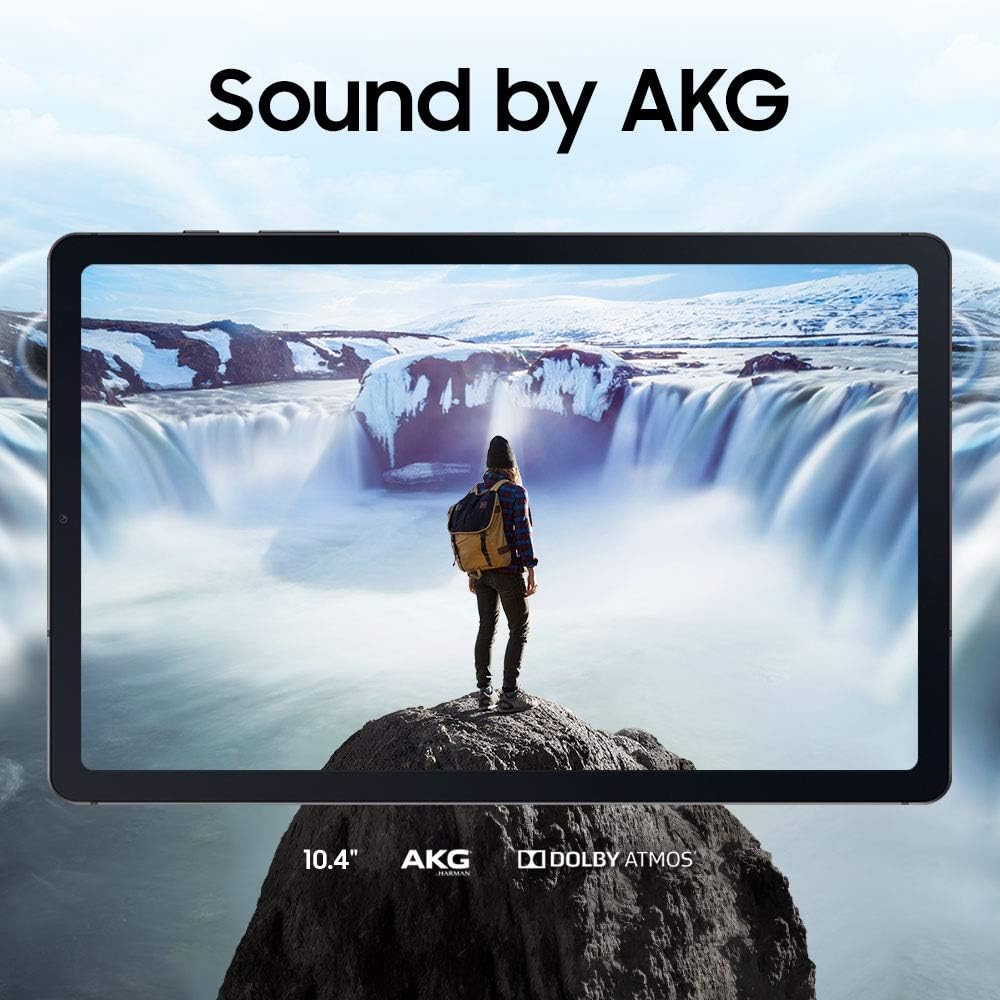 SAMSUNG Galaxy Tab S6 Lite 10.4' 64GB Android Tablet w/Long Lasting Battery, S Pen Included, Slim Metal Design, AKG Dual Speakers, US Version, Oxford Gray (Renewed)