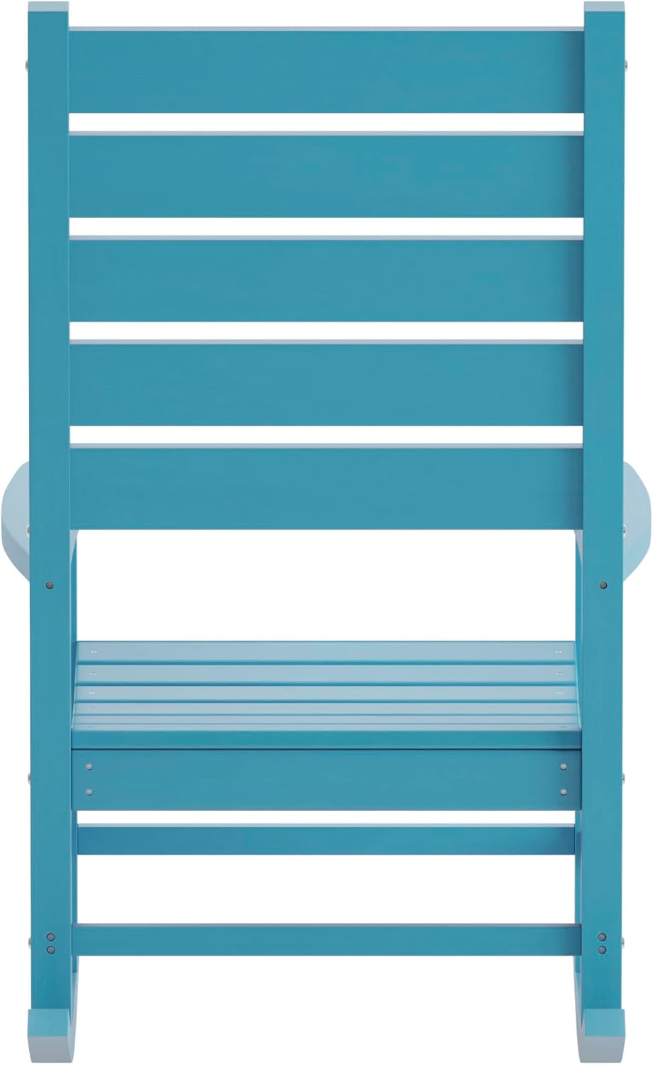 Flash Furniture Manchester Commercial Grade Outdoor Rocking Chair, All-Weather HDPE Indoor/Outdoor Rocker, Blue