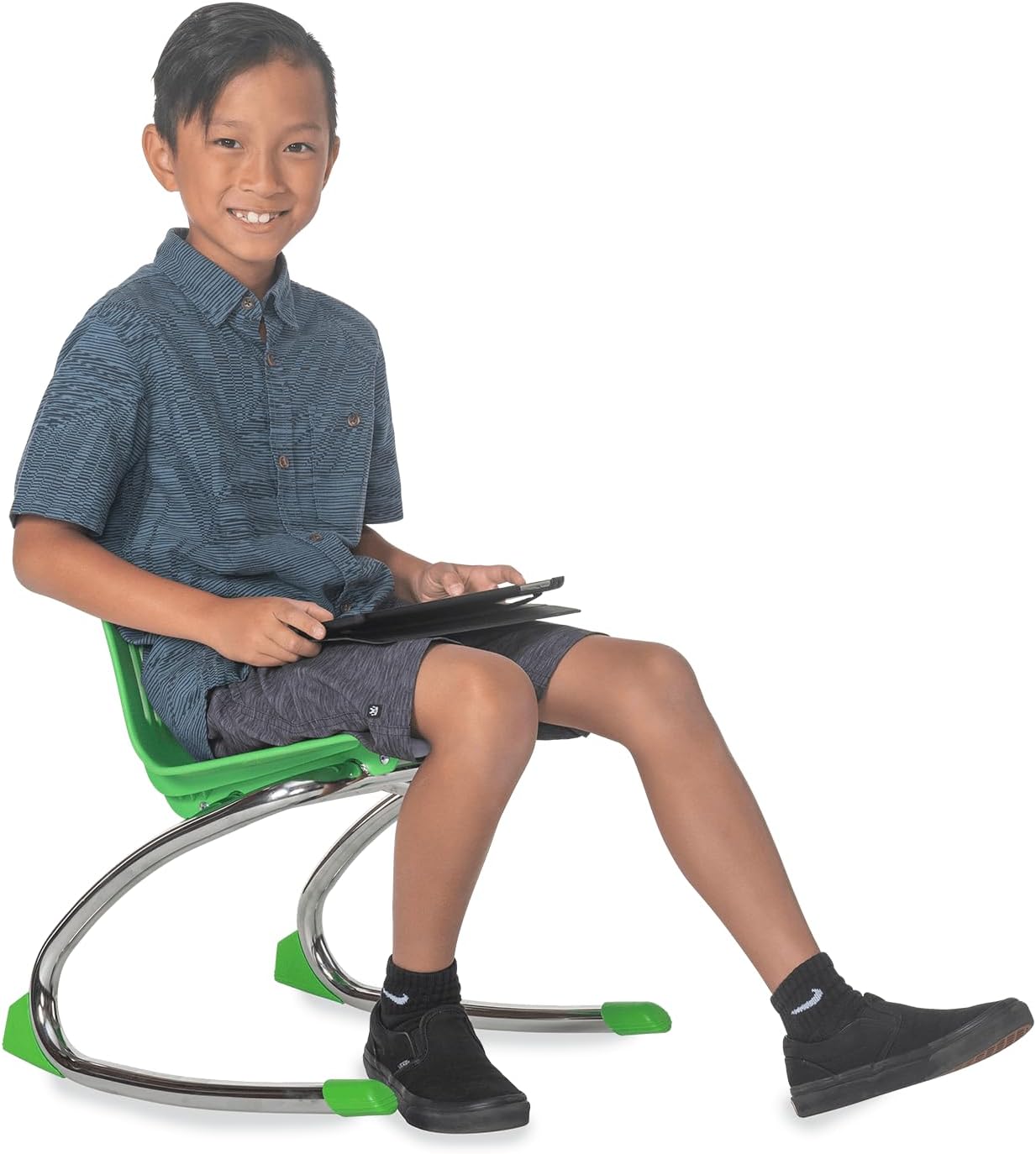 Virco ANROCK16 School Rocking Chair, Analogy Rocker Series 16' Seat Height for Students 3rd - 4th Grade, Appropriate for Libraries, Break Rooms and Reading Nooks - Navy (2 Chairs)
