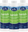 BioGuard Banish Pool Algae Preventative, 1 Quart, Pack of 3, Fast-Acting, Non-Foaming, Keeps Water Clear