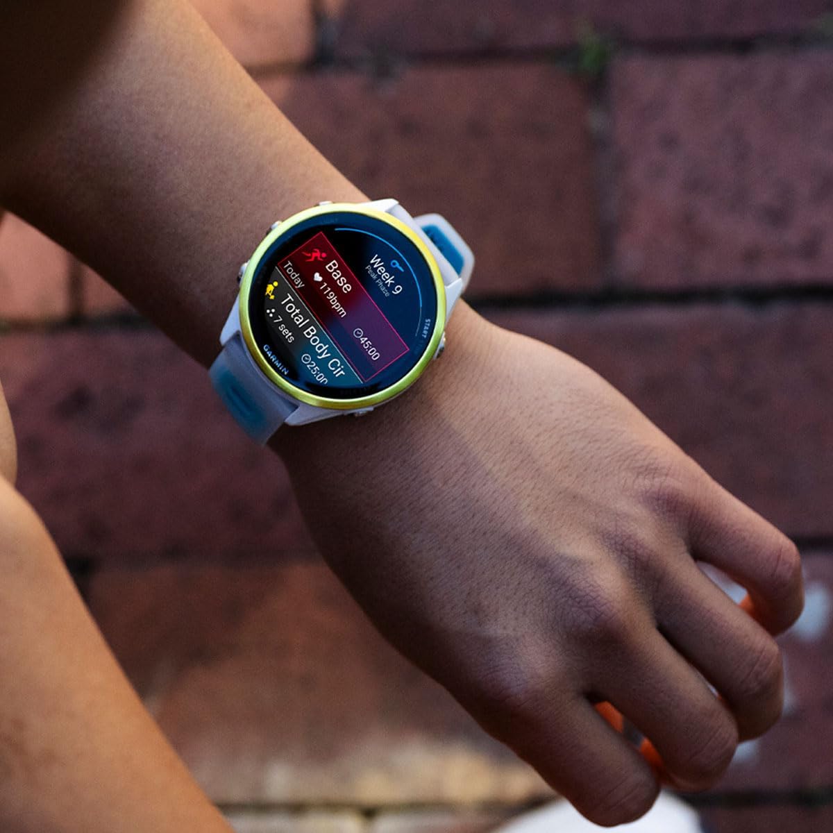 Garmin Forerunner 570 42mm GPS Running Smartwatch, Raspberry | Advanced Training & Recovery, Sleep Coach, Heart Rate, Download Music, Up to 10 Day Battery | Signature Series Charging Stand Bundle