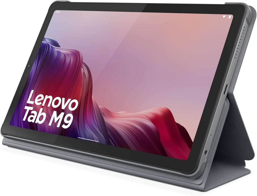 Lenovo Tab M9-2023 - Tablet - Long Battery Life - 9' HD - Front 2MP & Rear 8MP Camera - 3GB Memory - 32GB Storage - Android 12 or Later - Folio Case Included,Gray