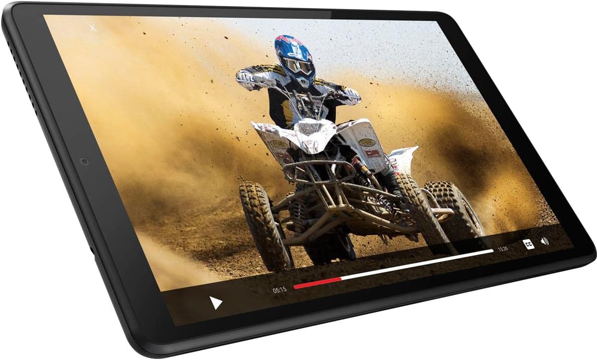 Lenovo Tab M8 Tablet, HD Android Tablet, Quad-Core Processor, 2GHz, 32GB Storage, Full Metal Cover, Long Battery Life, Android 10 Pie, Iron Grey