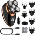 Electric Razor for Men, 5in1 Grooming Kit Wet Dry Electric Shaver for Men Beard Hair Trimmer Electric Razor Rechargeable Facial Bald Shaving Machine USB