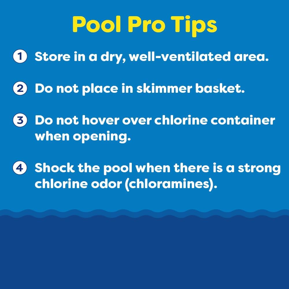 In The Swim 4 Inch Chlorine Sticks for Sanitizing Swimming Pools - Individually Wrapped, Slow Dissolving, Stabilized Chlorine Sanitizer - 90% Available Chlorine, 99% Trichlor - 25 Pounds