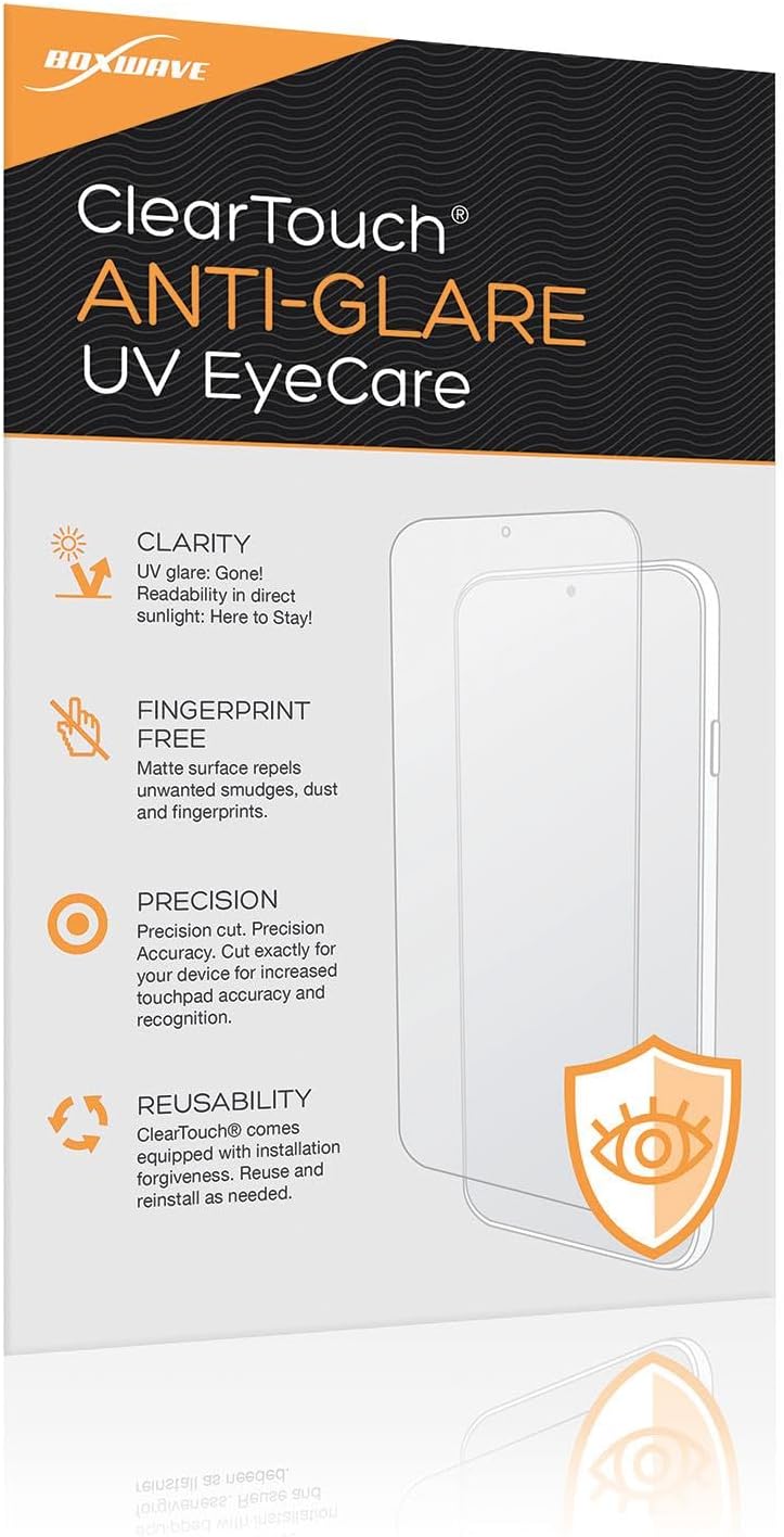 BoxWave Screen Protector Compatible With Sony INZONE M10S OLED QHD 480Hz Gaming Monitor (27 in) - ClearTouch Anti-Glare Anti-UV EyeCare (2-Pack), Filters out Harmful Blue Light Reduce Fatigue