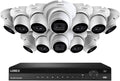 LorexTechnology NC4K3F-1612WD 16 Channel 3TB 4K Ultra HD Nocturnal NVR System with Twelve 4K Smart IP Security Dome Cameras w/Real-Time 30FPS and Listen-in Audio,150ft Color Night Vision,12 Dome
