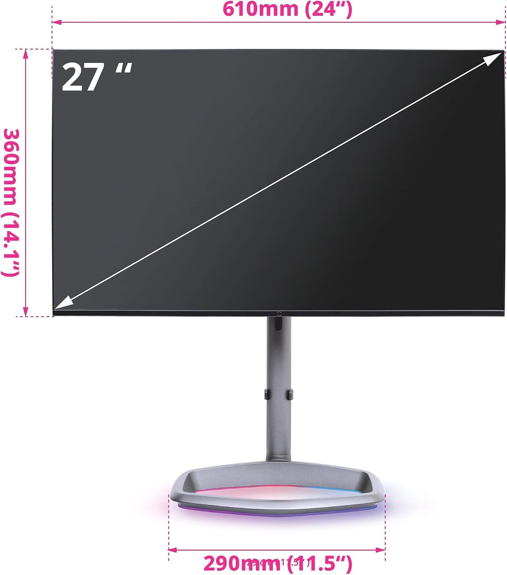 Cooler Master GM27-FQSA 27' ARGB 2K IPS 165Hz QHD 2560 x 1440 PC Monitor, 1ms (MPRT), HDR10, FreeSync Premium, DP*1, HDMI 2.0 * 2, USB B*1, USB A*2, USB C*1, VESA Mount (CMI-GM27-FQSA-US)
