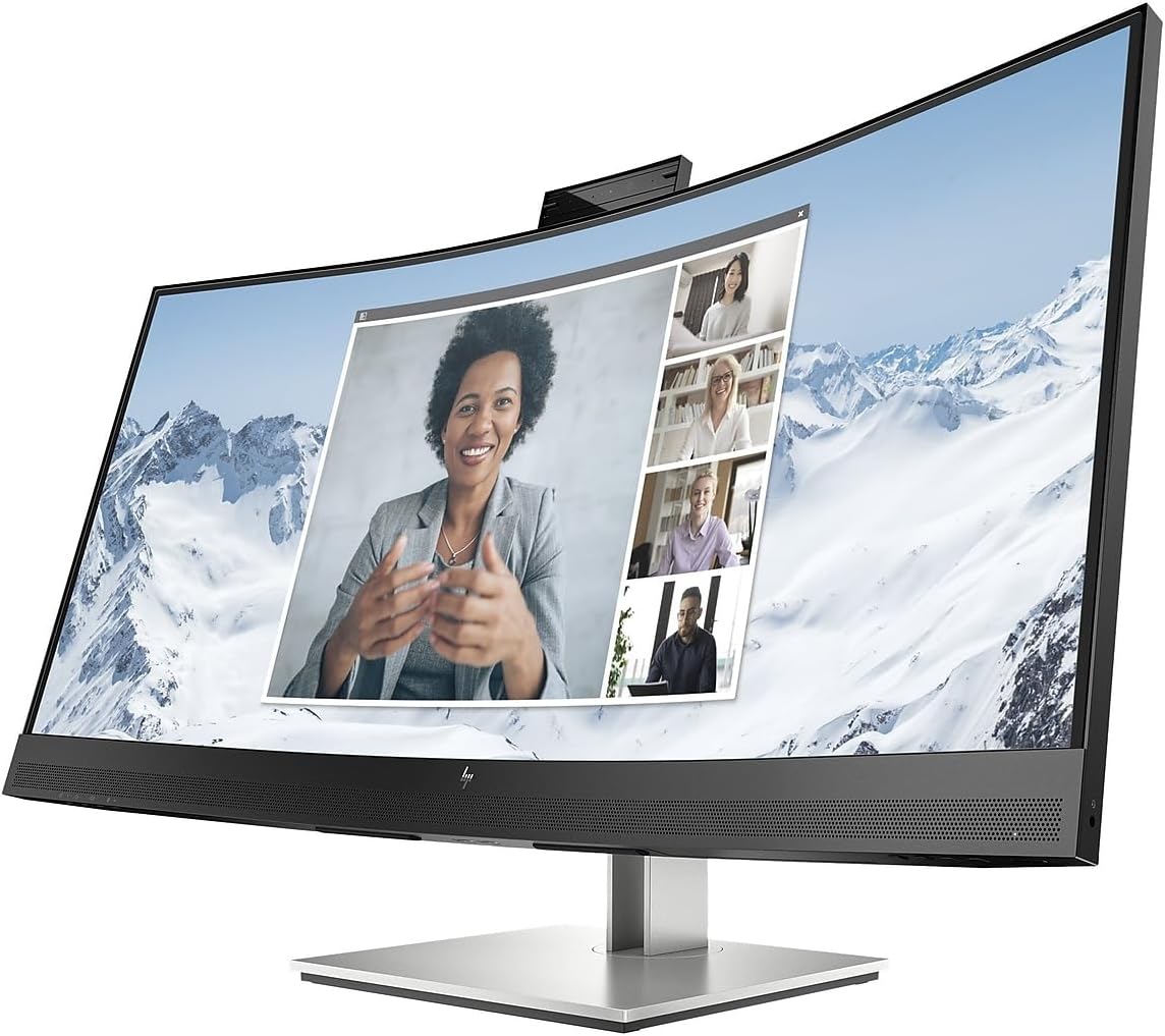 HP E34m G4 34' WQHD Curved Screen LED LCD Monitor - 21:9 - Black