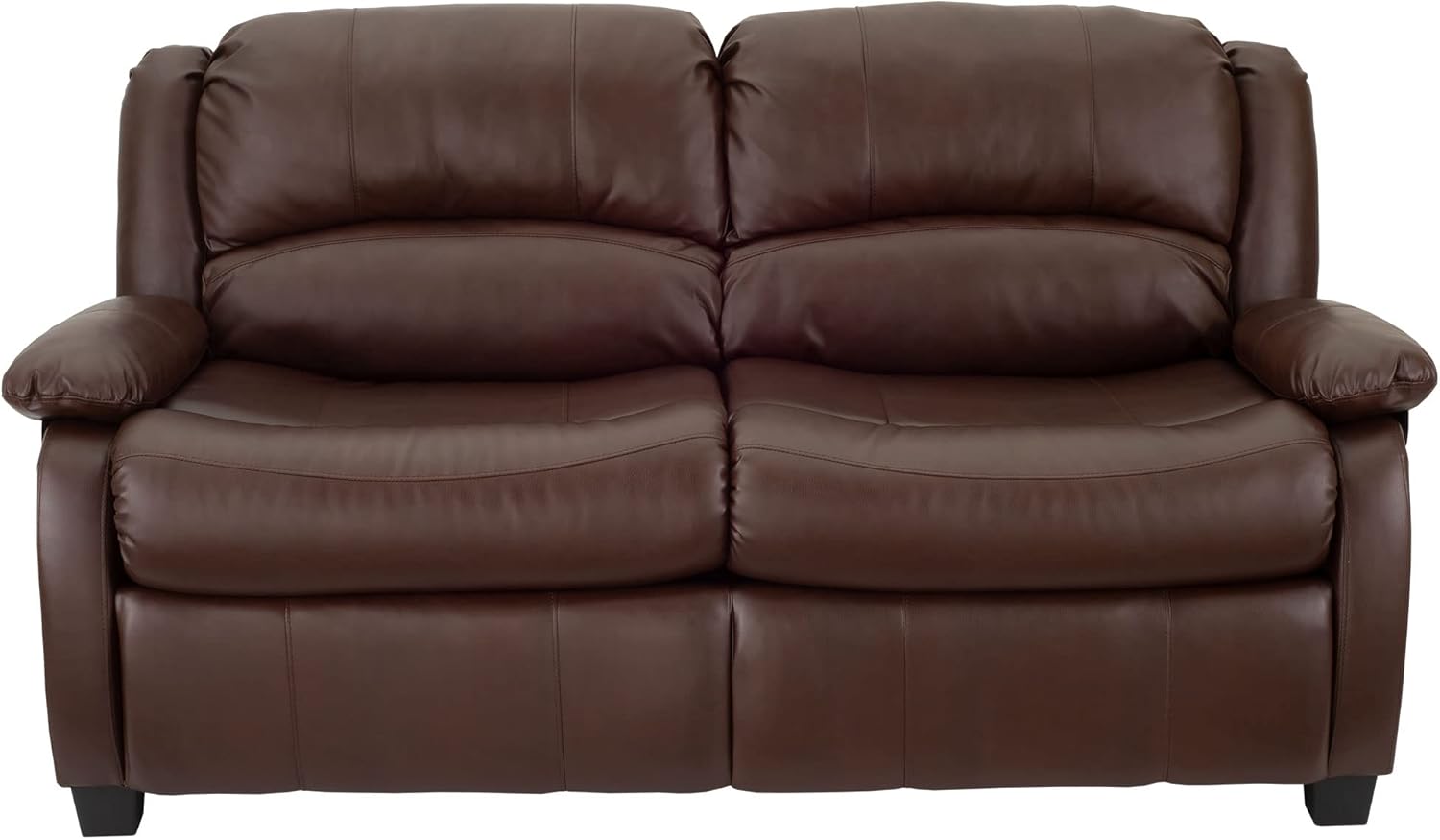RecPro Charles Collection | 65' RV Hide A Bed Loveseat | Memory Foam Mattress | Sleeper Sofa | Pull Out Couch | RV Furniture | Slideout | Mahogany