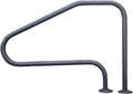 Saftron RTD-448-GG 4 Bend Swimming Pool Mounted Polymer Handrail, Graphite Gray